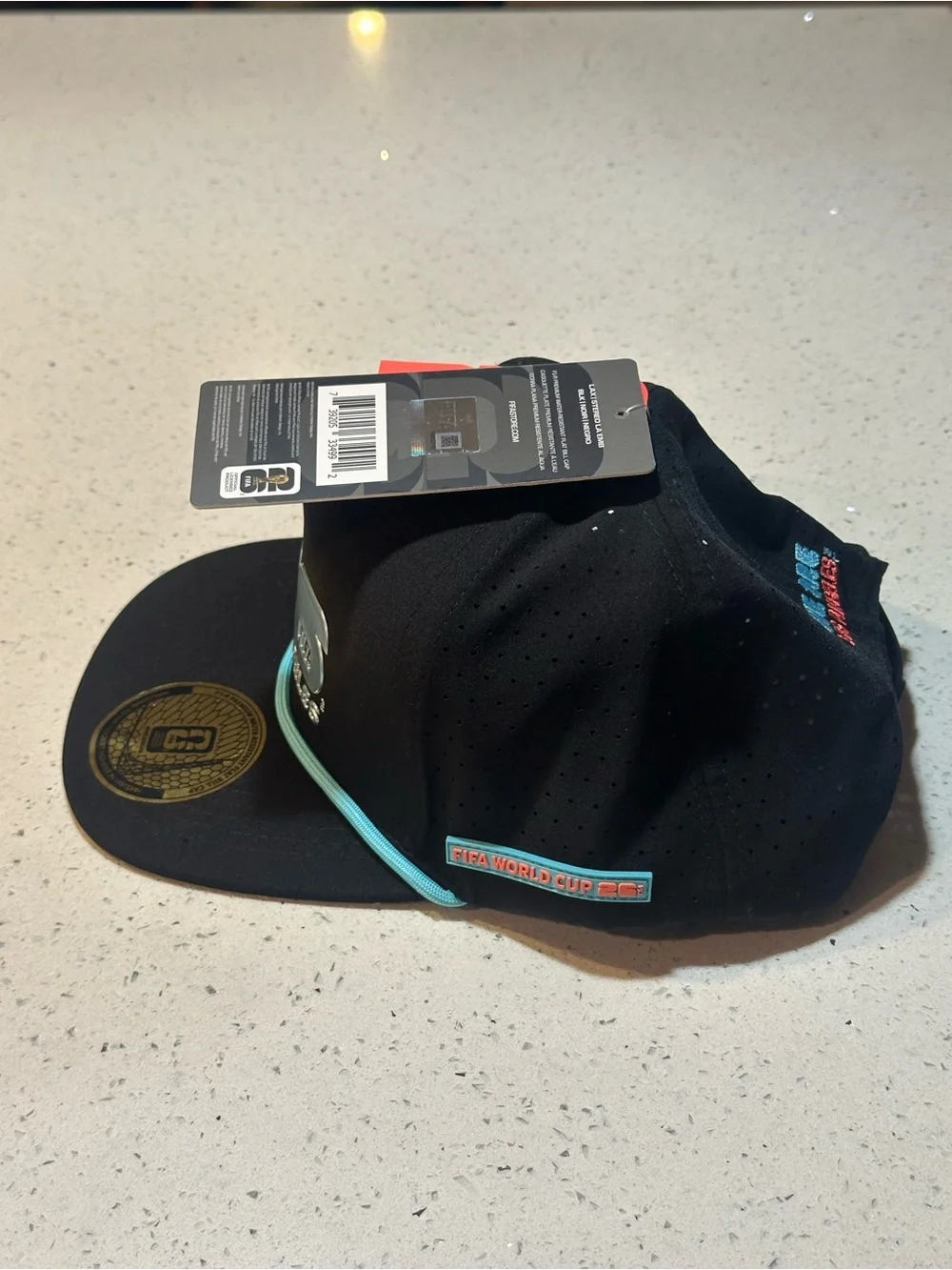 FIFA World Cup 2026 Los Angeles Premium Water-Resistant Flat Bill Cap  NWT